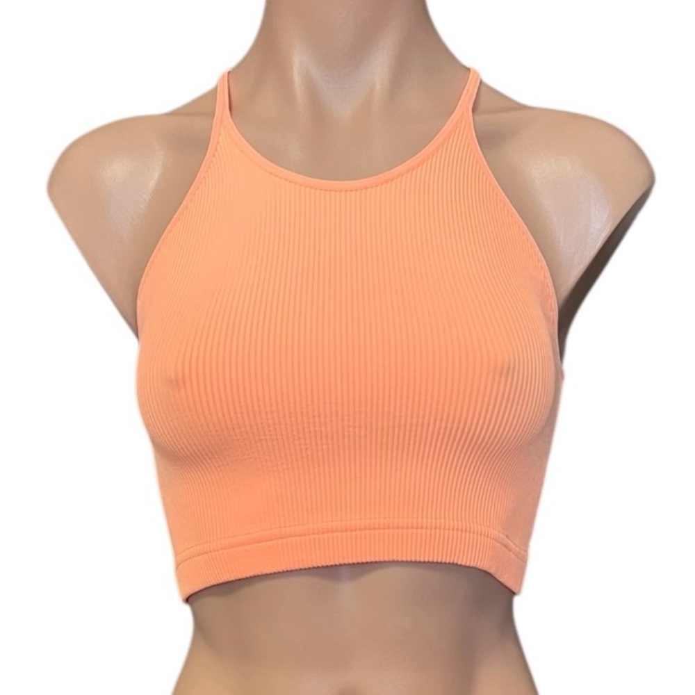 Free People Happiness Runs Tank Top In Peach NWOT